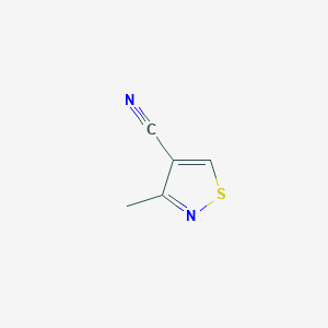 molecular formula C5H4N2S B1356106 3-Methylisothiazole-4-carbonitrile CAS No. 58850-81-0