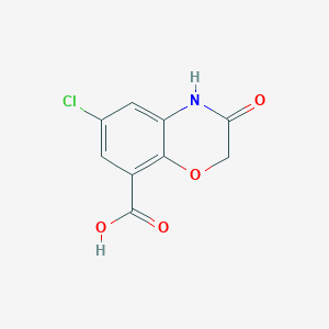 6-Chloro-3-oxo-3,4-dihydro-2H-1,4-benzoxazine-8-carboxylic acid