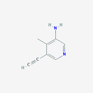 molecular formula C8H8N2 B13561212 5-Ethynyl-4-methylpyridin-3-amine 