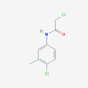 molecular formula C9H9Cl2NO B1356132 2-Chloro-N-(4-chloro-3-methylphenyl)acetamide CAS No. 99585-90-7