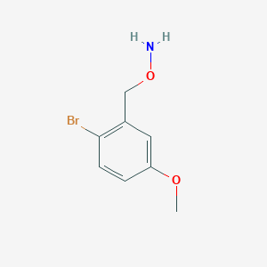 molecular formula C8H10BrNO2 B13561621 O-(2-Bromo-5-methoxybenzyl)hydroxylamine 