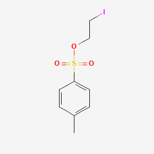 molecular formula C9H11IO3S B13561647 2-Iodoethyl4-methylbenzene-1-sulfonate 