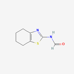 molecular formula C8H10N2OS B1356170 N-(4,5,6,7-Tetrahydrobenzo[d]thiazol-2-yl)formamide CAS No. 255842-07-0