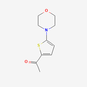 molecular formula C10H13NO2S B1356178 1-(5-吗啉代噻吩-2-基)乙酮 CAS No. 230972-02-8