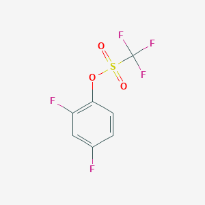 molecular formula C7H3F5O3S B1356179 2,4-二氟苯基三氟甲磺酸酯 CAS No. 264135-49-1
