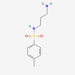 molecular formula C10H16N2O2S B1356180 N-(3-aminopropyl)-4-methylbenzenesulfonamide CAS No. 56125-49-6