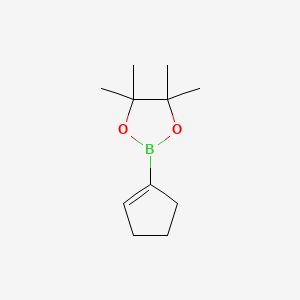 molecular formula C11H19BO2 B1356193 2-(环戊-1-烯-1-基)-4,4,5,5-四甲基-1,3,2-二氧杂硼环丁烷 CAS No. 287944-10-9