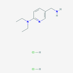 molecular formula C10H19Cl2N3 B13561941 5-(aminomethyl)-N,N-diethylpyridin-2-aminedihydrochloride 