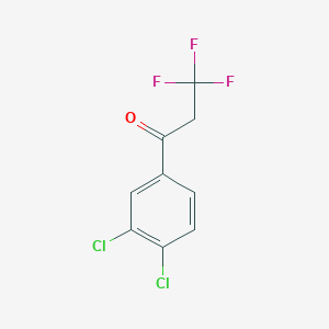 molecular formula C9H5Cl2F3O B1356195 1-(3,4-Dichlorophenyl)-3,3,3-trifluoropropan-1-one 