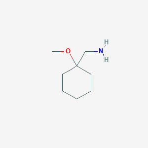 molecular formula C8H17NO B1356196 (1-Methoxycyclohexyl)methanamine CAS No. 90886-41-2
