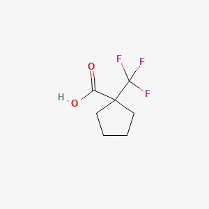 molecular formula C7H9F3O2 B1356201 1-(Trifluoromethyl)cyclopentane-1-carboxylic acid CAS No. 277756-44-2