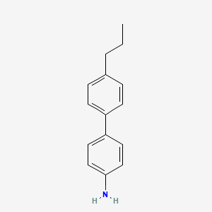 molecular formula C15H17N B1356202 4-(4-Propylphenyl)aniline CAS No. 60040-12-2