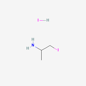 molecular formula C3H9I2N B13562084 1-Iodopropan-2-amine hydroiodide CAS No. 2803856-30-4