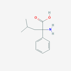 molecular formula C12H17NO2 B13562138 2-Amino-4-methyl-2-phenylpentanoic acid CAS No. 7399-38-4