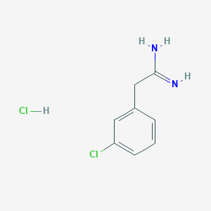 molecular formula C8H10Cl2N2 B1356214 2-(3-氯苯基)乙酰胺盐酸盐 CAS No. 6487-96-3