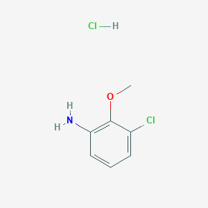 molecular formula C7H9Cl2NO B1356220 3-Chloro-2-methoxyaniline hydrochloride 