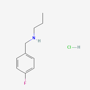 molecular formula C10H15ClFN B1356230 盐酸N-(4-氟苄基)-1-丙胺 CAS No. 444326-46-9