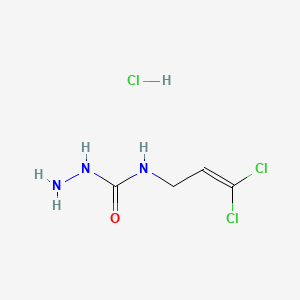 molecular formula C4H8Cl3N3O B13562416 3-Amino-1-(3,3-dichloroprop-2-en-1-yl)ureahydrochloride 