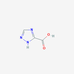 molecular formula C3H3N3O2 B135625 1H-1,2,4-Triazole-3-carboxylic acid CAS No. 4928-87-4