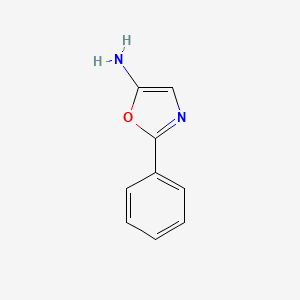 molecular formula C9H8N2O B13562533 2-Phenyl-1,3-oxazol-5-amine 