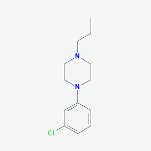 B135626 1-(3-Chlorophenyl)-4-propylpiperazine CAS No. 144146-59-8