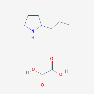 molecular formula C9H17NO4 B1356261 oxalic acid;2-propylpyrrolidine 