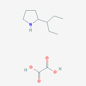 molecular formula C11H21NO4 B1356263 2-(1-Ethylpropyl)pyrrolidine oxalate CAS No. 1177310-64-3
