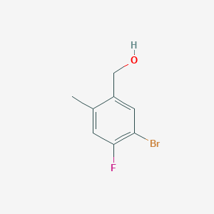 molecular formula C8H8BrFO B13562644 (5-Bromo-4-fluoro-2-methylphenyl)methanol 