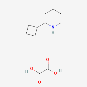 molecular formula C11H19NO4 B1356266 草酸 2-环丁基哌啶 CAS No. 1177331-83-7