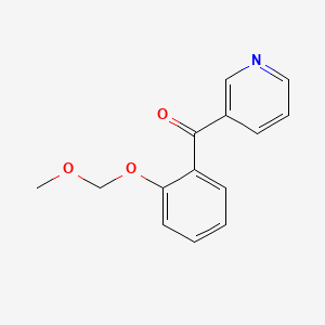 molecular formula C14H13NO3 B1356268 [2-(Methoxymethoxy)phenyl](pyridin-3-yl)methanone CAS No. 474534-40-2