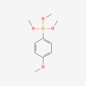 molecular formula C10H16O4Si B1356269 三甲氧基(4-甲氧基苯基)硅烷 CAS No. 35692-27-4