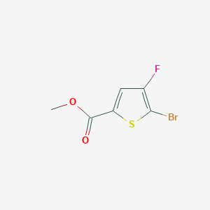 molecular formula C6H4BrFO2S B1356271 Methyl 5-bromo-4-fluorothiophene-2-carboxylate CAS No. 395664-59-2