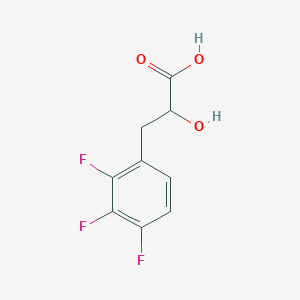 molecular formula C9H7F3O3 B13562740 2-Hydroxy-3-(2,3,4-trifluorophenyl)propanoic acid 