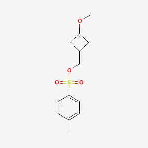 molecular formula C13H18O4S B13562785 (3-Methoxycyclobutyl)methyl 4-methylbenzene-1-sulfonate CAS No. 959600-79-4