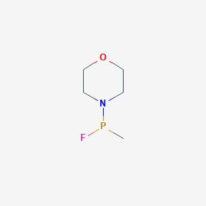 molecular formula C5H11FNOP B135628 Fluoro-methyl-morpholin-4-ylphosphane CAS No. 125911-50-4