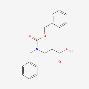 molecular formula C18H19NO4 B1356280 3-(Benzyl((benzyloxy)carbonyl)amino)propanoic acid CAS No. 252919-08-7