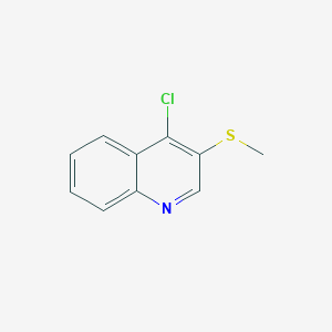 molecular formula C10H8ClNS B1356293 4-Chloro-3-(methylsulfanyl)quinoline CAS No. 83936-07-6