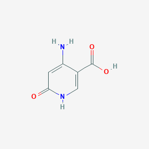 molecular formula C6H6N2O3 B1356298 4-Amino-6-hydroxynicotinic acid CAS No. 85145-48-8