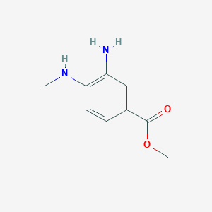 molecular formula C9H12N2O2 B1356302 Methyl 3-amino-4-(methylamino)benzoate CAS No. 66315-16-0