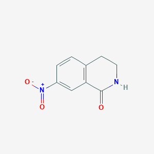 molecular formula C9H8N2O3 B1356304 7-Nitro-3,4-dihydroisoquinolin-1(2H)-one CAS No. 22245-96-1