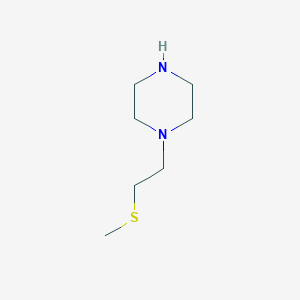molecular formula C7H16N2S B1356306 1-[2-(甲硫基)乙基]哌嗪 CAS No. 56764-71-7