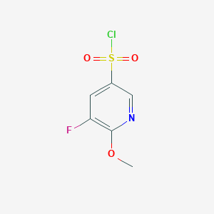 molecular formula C6H5ClFNO3S B13563130 5-Fluoro-6-methoxypyridine-3-sulfonyl chloride 