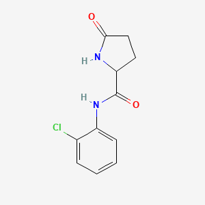 molecular formula C11H11ClN2O2 B1356317 N-(2-chlorophenyl)-5-oxoprolinamide 
