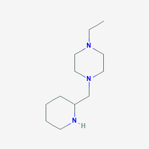 molecular formula C12H25N3 B1356319 1-Ethyl-4-(piperidin-2-ylmethyl)piperazine CAS No. 896053-48-8