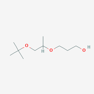 molecular formula C10H22O3 B135632 3-[(1-Tert-butoxypropan-2-yl)oxy]propan-1-ol CAS No. 132739-31-2