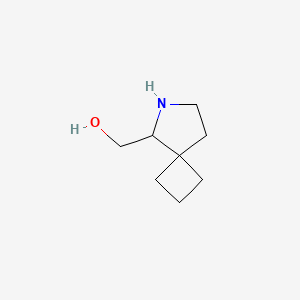 molecular formula C8H15NO B13563300 6-Azaspiro[3.4]octan-5-ylmethanol 