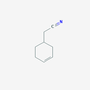 molecular formula C8H11N B13563310 Cyclohex-3-en-1-ylacetonitrile CAS No. 34956-61-1