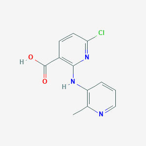 molecular formula C12H10ClN3O2 B13563496 6-Chloro-2-[(2-methylpyridin-3-yl)amino]pyridine-3-carboxylic acid 