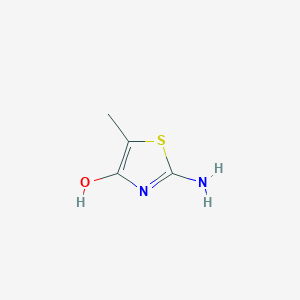molecular formula C4H6N2OS B135635 2-Amino-5-methylthiazol-4-ol CAS No. 133833-95-1