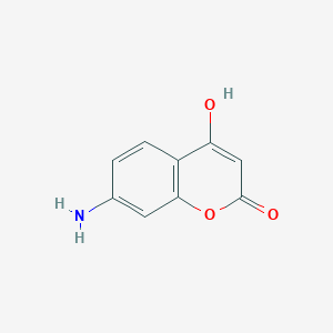 molecular formula C9H7NO3 B13563533 7-Amino-4-hydroxy-2h-chromen-2-one 